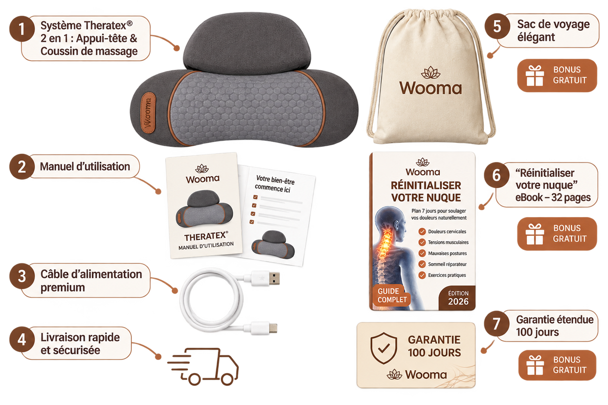 Wooma NeckEase Pro - Masseur Chauffant