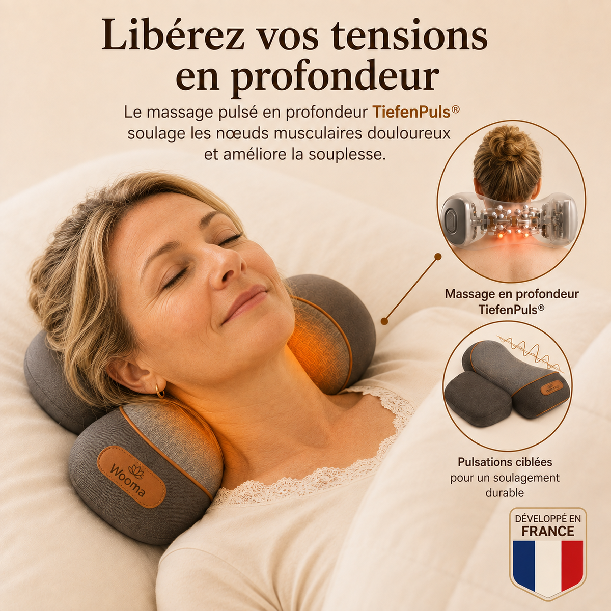 Wooma NeckEase Pro - Masseur Chauffant
