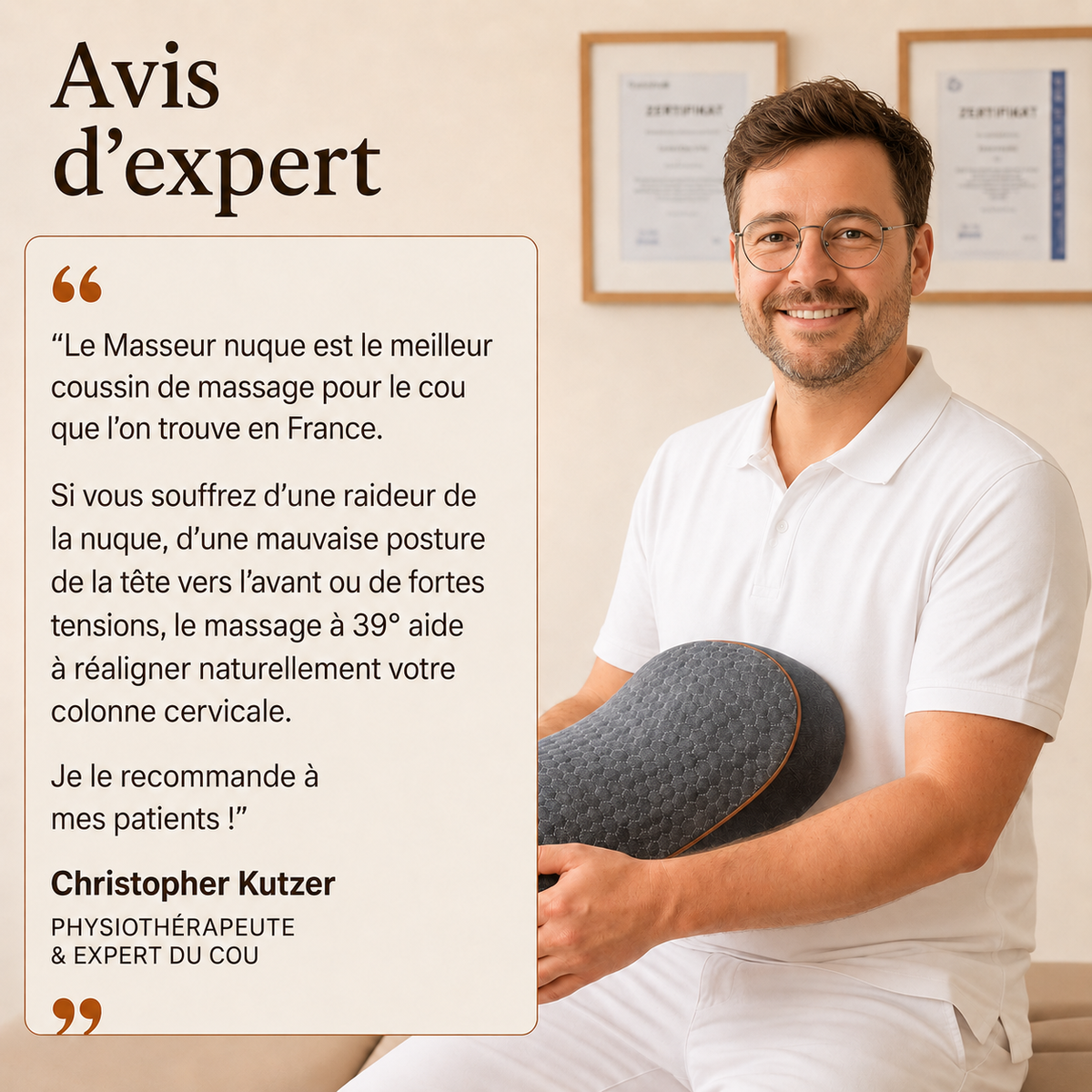 Wooma NeckEase Pro - Masseur Chauffant